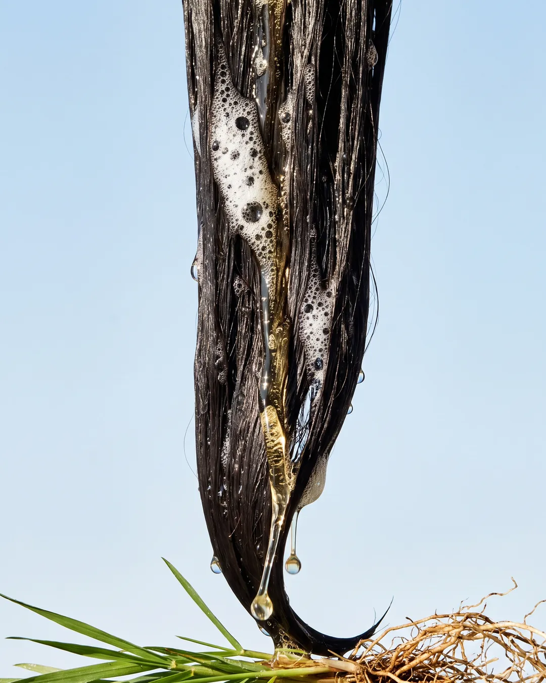 Espejito Vetiver Gloss Shampoo, texture close-up
