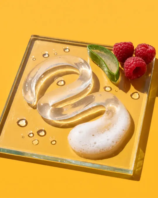 Jugosa Glow Face Wash, texture close-up