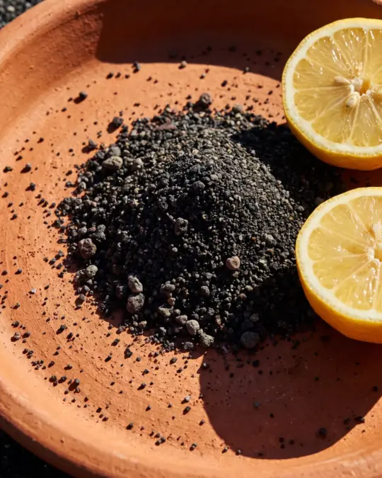Lava Volcanic Face & Body Scrub, texture close-up